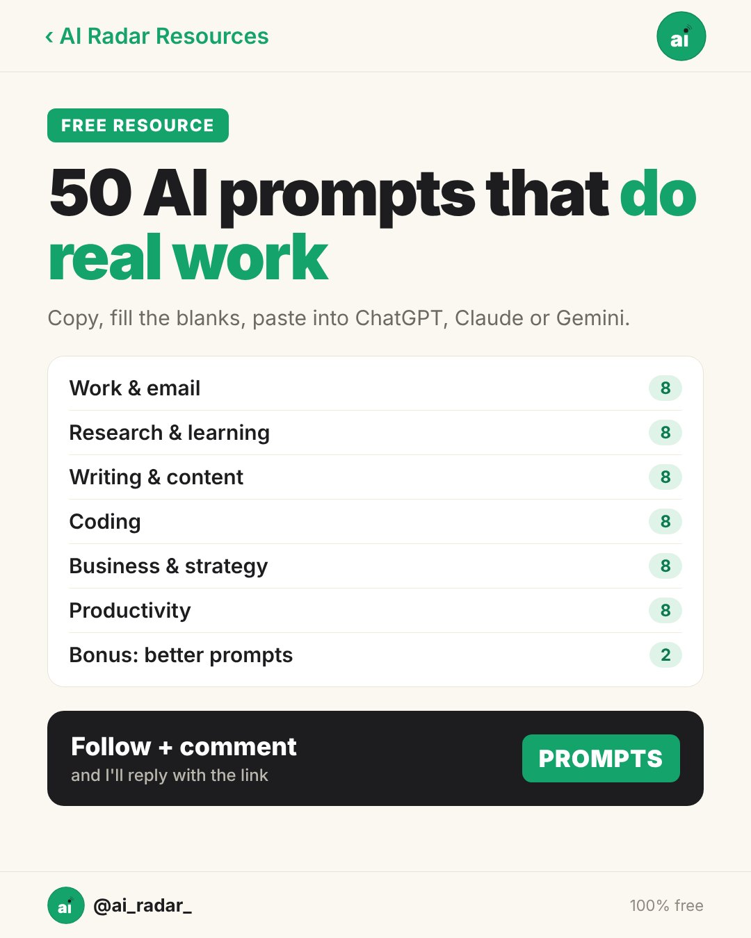 AI Prompt Pack cover